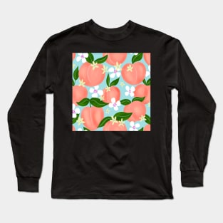Peach florals Long Sleeve T-Shirt